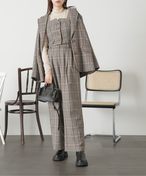 FREE'S MART（フリーズマート）の「◆＜セットアップ対応＞フロントボタン２ＷＡＹビスチェ（ベスト・レディース・ブラウン/グレー系その他/ブラック/ブラウン系その他・FREE）」の18枚目の写真