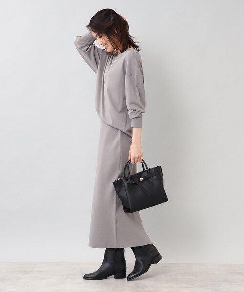 【★未使用品】UNTITLED ヴィーナスレーヨンニットタイトスカート М UNTITLED（アンタイトル）の「◇【セットアップ可能／洗える