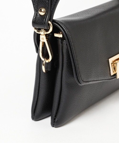 Andemiu（アンデミュウ）の「スクエアボディバッグ984597（ショルダーバッグ・レディース・ブラック/アイボリー/ブラウン/ホワイト・FREE）」の12枚目の写真