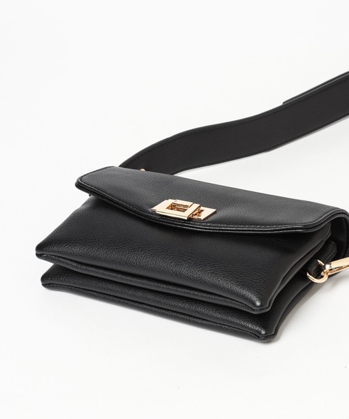 Andemiu（アンデミュウ）の「スクエアボディバッグ984597（ショルダーバッグ・レディース・ブラック/アイボリー/ブラウン/ホワイト・FREE）」の14枚目の写真