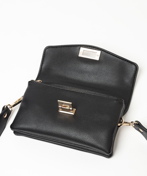 Andemiu（アンデミュウ）の「スクエアボディバッグ984597（ショルダーバッグ・レディース・ブラック/アイボリー/ブラウン/ホワイト・FREE）」の15枚目の写真