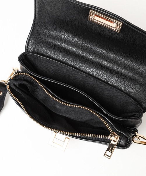 Andemiu（アンデミュウ）の「スクエアボディバッグ984597（ショルダーバッグ・レディース・ブラック/アイボリー/ブラウン/ホワイト・FREE）」の16枚目の写真