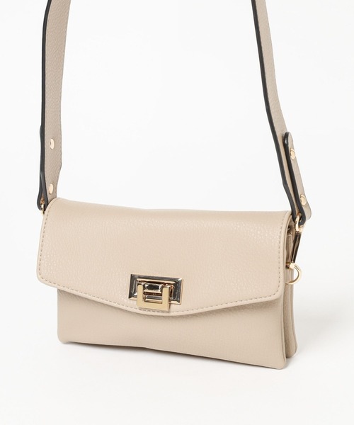 Andemiu（アンデミュウ）の「スクエアボディバッグ984597（ショルダーバッグ・レディース・ブラック/アイボリー/ブラウン/ホワイト・FREE）」の17枚目の写真