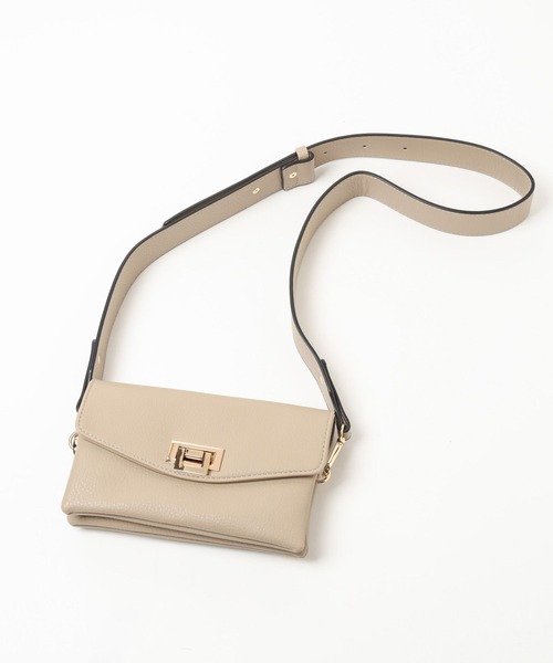 Andemiu（アンデミュウ）の「スクエアボディバッグ984597（ショルダーバッグ・レディース・ブラック/アイボリー/ブラウン/ホワイト・FREE）」の20枚目の写真