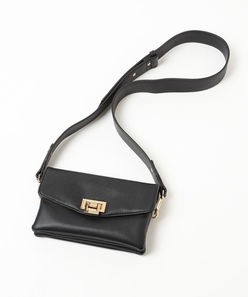 Andemiu（アンデミュウ）の「スクエアボディバッグ984597（ショルダーバッグ・レディース・ブラック/アイボリー/ブラウン/ホワイト・FREE）」の22枚目の写真