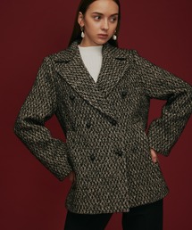 ◆[WEB限定]パール釦ピーコート