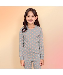 unifriend（ユニフレンド）の「(在庫なし)ドット(グレー)9分丈子供パジャマ（ルームウェア/パジャマ・キッズ）」