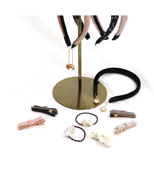 apres les cours（アプレレクール）の「ツイードリボンヘアクリップセット（ヘアピン・キッズ・ブラック/ブラウン・FREE）」の6枚目の写真