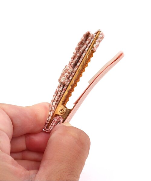 apres les cours（アプレレクール）の「ツイードリボンヘアクリップセット（ヘアピン・キッズ・ブラック/ブラウン・FREE）」の10枚目の写真