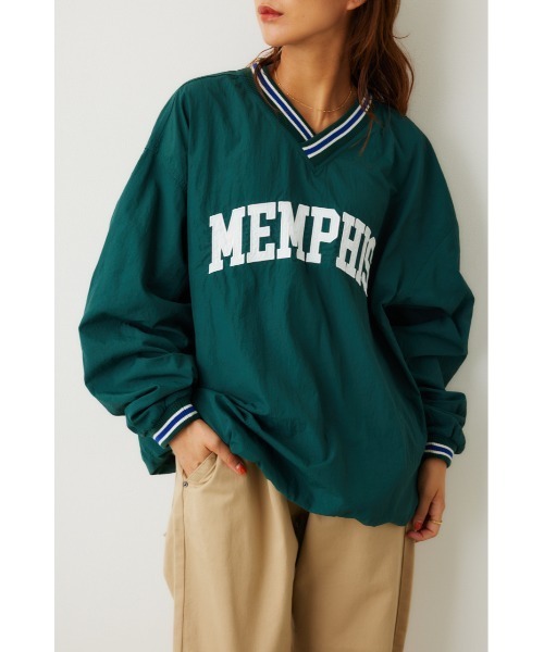 RODEO CROWNS WIDE BOWL（ロデオクラウンズワイドボウル）の「MEMPHINS ラインリブトップス（その他トップス・レディース・ネイビー/ダークグリーン・FREE）」の3枚目の写真