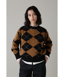 2024 マーガレットハウエル☆FINE WOOL アーガイル ニットベスト2黒 78161107b_8_d_215.jpg