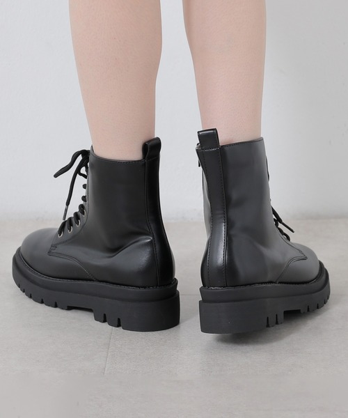 Honeys（ハニーズ）の「厚底レースアップブーツ（ブーツ・レディース・ブラック系その他2/ブラック系その他・M/L/LL/S）」の12枚目の写真