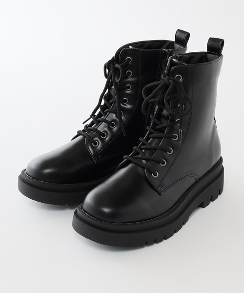 Honeys（ハニーズ）の「厚底レースアップブーツ（ブーツ・レディース・ブラック系その他2/ブラック系その他・M/L/LL/S）」の16枚目の写真