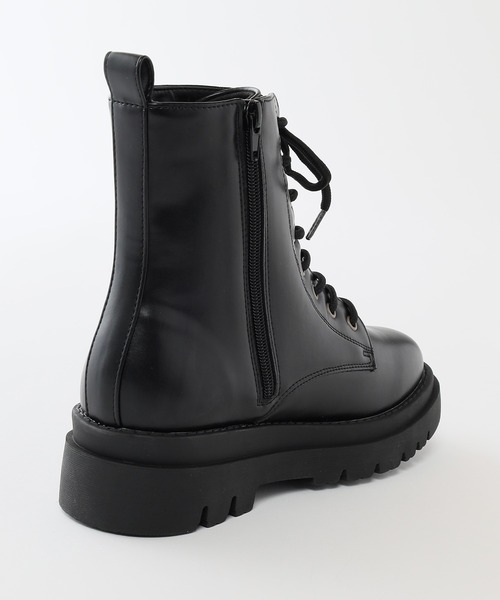 Honeys（ハニーズ）の「厚底レースアップブーツ（ブーツ・レディース・ブラック系その他2/ブラック系その他・M/L/LL/S）」の18枚目の写真