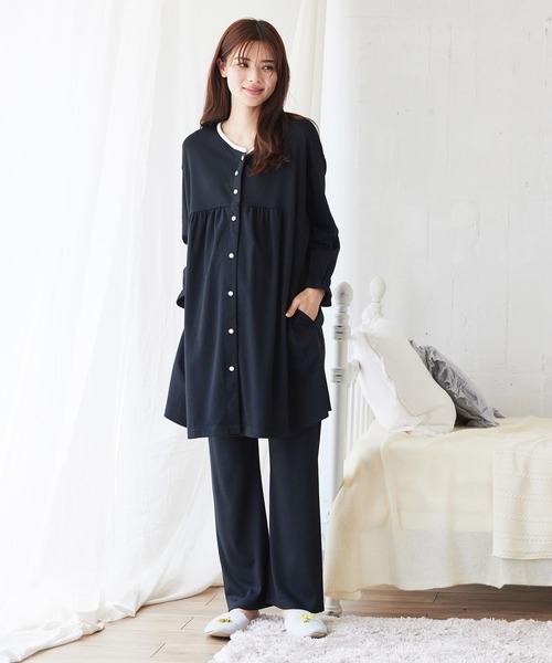 mommomVENEX ブラックレディース ルームウェア 上XL 下L mommomVENEX