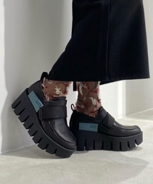 ユナイテッドヌード　UN ブラック 厚底ローファー【値下げしました】 ユナイテッド ヌード UNITED NUDE Space Kick Loafer （BLACK