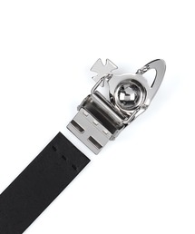 【Vivienne Westwood MAN】ORB BUCKLE ベルト Vivienne Westwood Orb Buckle Belt | Palladium Black | Maudes