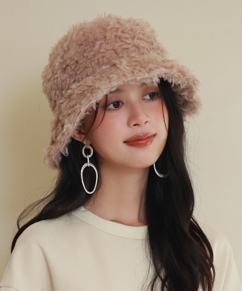 セール】ふわふわフェイクファーバケットハット（ハット）｜SAISON DE