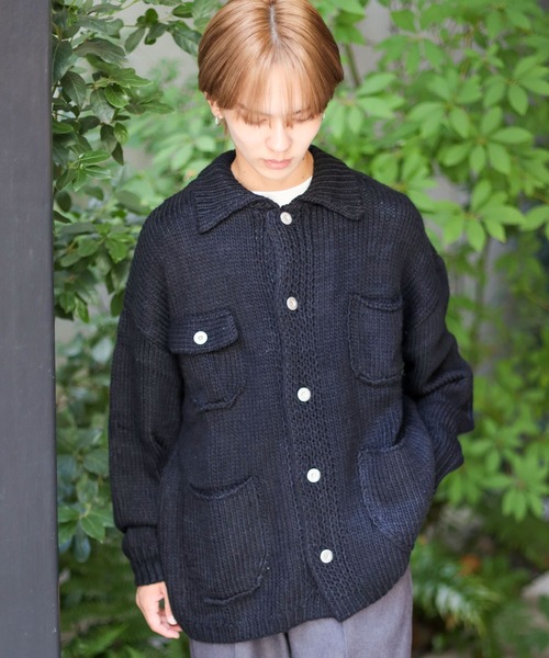 SPINNS(スピンズ)の「【M,L2サイズ展開◎ユニセックスで着用可能】ニットカバーオール(カバーオール・メンズ・ベージュ/ブルー/ブラック・L/M)」の21枚目の写真