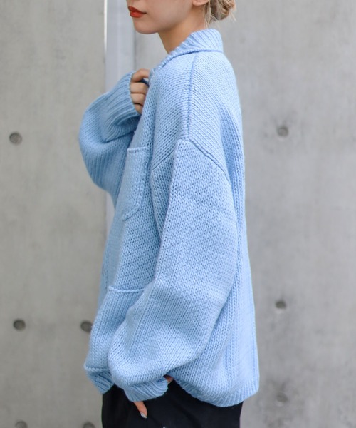 SPINNS(スピンズ)の「【M,L2サイズ展開◎ユニセックスで着用可能】ニットカバーオール(カバーオール・メンズ・ベージュ/ブルー/ブラック・L/M)」の18枚目の写真