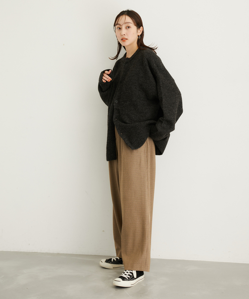 le cercle ADAM ET ROPE'(ルセルクルアダムエロペ)の「エラスティック2Wayニットカーディガン(カーディガン/ボレロ・レディース・サックスブルー/チャコールグレー/イエロー系その他2/ベージュ系その他2・M/L)」の7枚目の写真