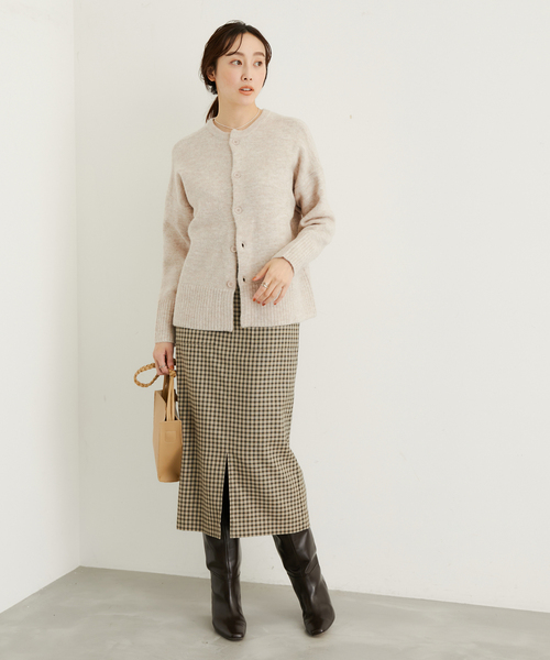 le cercle ADAM ET ROPE'(ルセルクルアダムエロペ)の「エラスティック2Wayニットカーディガン(カーディガン/ボレロ・レディース・サックスブルー/チャコールグレー/イエロー系その他2/ベージュ系その他2・M/L)」の10枚目の写真
