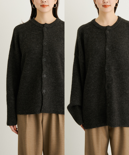 le cercle ADAM ET ROPE'(ルセルクルアダムエロペ)の「エラスティック2Wayニットカーディガン(カーディガン/ボレロ・レディース・サックスブルー/チャコールグレー/イエロー系その他2/ベージュ系その他2・M/L)」の16枚目の写真