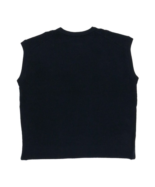 TOKYO SHIRTS（トウキョウシャツ）の「ケーブル柄　ニットベスト（ベスト・レディース・杢グレー/ネイビー/モカ・M/L）」の11枚目の写真