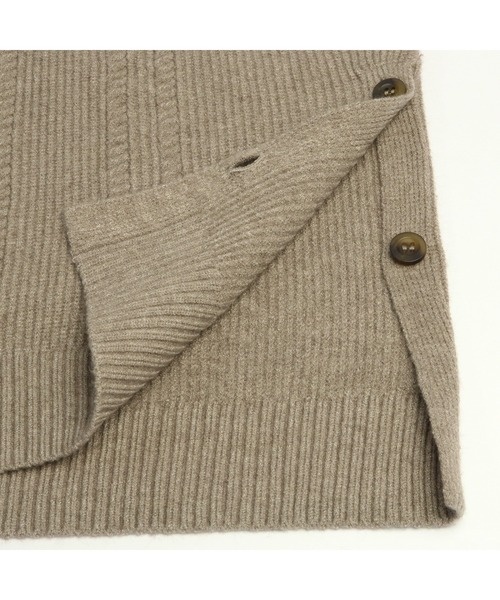 TOKYO SHIRTS（トウキョウシャツ）の「ケーブル柄　ニットベスト（ベスト・レディース・杢グレー/ネイビー/モカ・M/L）」の8枚目の写真