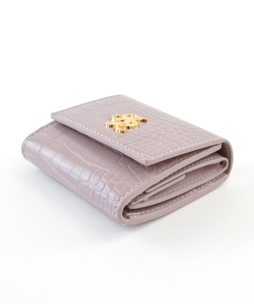 ALTROSE（アルトローズ）の「三つ折り財布 ミニウォレット ボックスコイン クロコ ミニ財布 ジョアンナ（財布・レディース・ピンク/ホワイト/ブラック・FREE）」の19枚目の写真