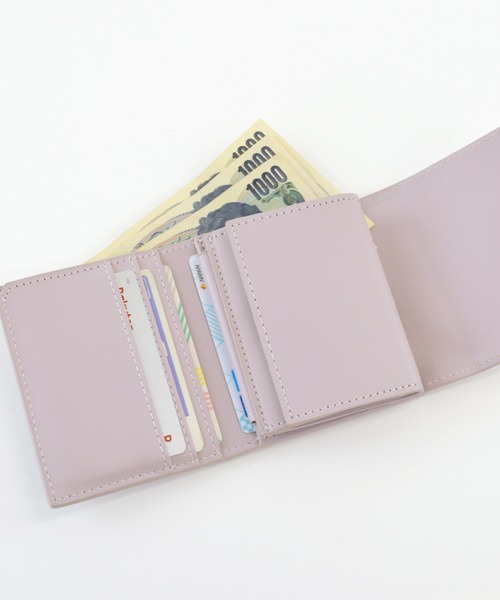 ALTROSE（アルトローズ）の「三つ折り財布 ミニウォレット ボックスコイン クロコ ミニ財布 ジョアンナ（財布・レディース・ピンク/ホワイト/ブラック・FREE）」の8枚目の写真