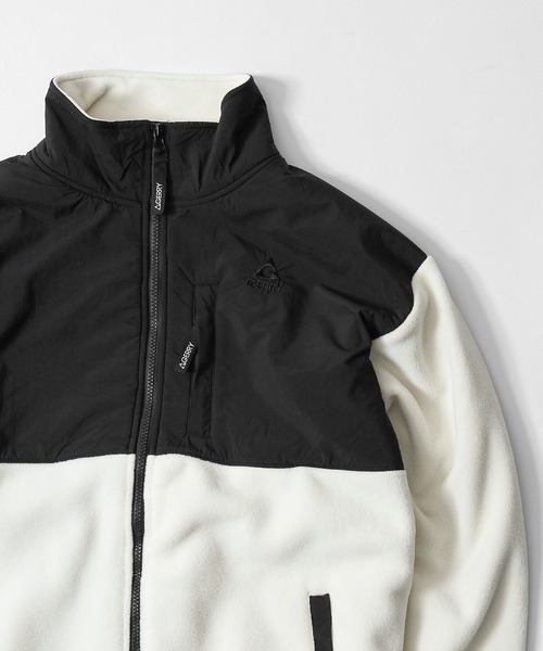 GERRY(ジェリー)の「【GERRY】 ワンポイント ロゴ刺繍 フリース ジャケット(ブルゾン・メンズ・ベージュ/アイボリー/ブラック/グレー・MEDIUM/LARGE/X-LARGE)」の20枚目の写真