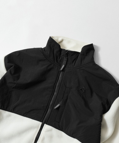 GERRY(ジェリー)の「【GERRY】 ワンポイント ロゴ刺繍 フリース ジャケット(ブルゾン・メンズ・ベージュ/アイボリー/ブラック/グレー・MEDIUM/LARGE/X-LARGE)」の6枚目の写真