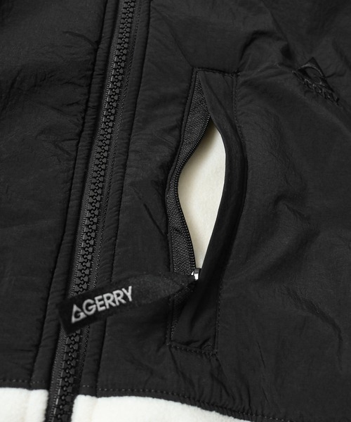 GERRY(ジェリー)の「【GERRY】 ワンポイント ロゴ刺繍 フリース ジャケット(ブルゾン・メンズ・ベージュ/アイボリー/ブラック/グレー・MEDIUM/LARGE/X-LARGE)」の8枚目の写真