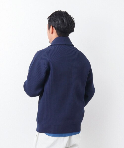 NOLLEY'S goodman（ノーリーズグッドマン）の「【WORK ABOUT/ワークアバウト】片畦ショールカラーカーディガン（カーディガン/ボレロ・メンズ・ベージュ/ネイビー/ブルー系その他・L/M）」の21枚目の写真