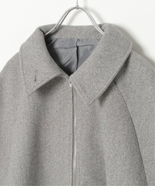 VENCEEXCHANGE（ヴァンスエクスチェンジ）の「フェイクウールポンチョコート（ポンチョ・レディース・ブラウン/ブラック/グレー・FREE）」の7枚目の写真