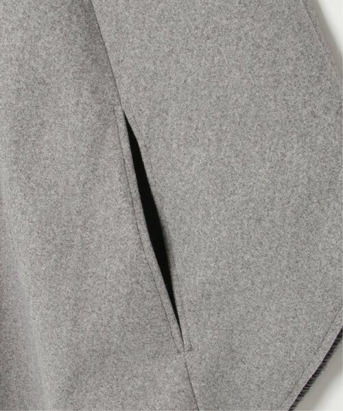 VENCEEXCHANGE（ヴァンスエクスチェンジ）の「フェイクウールポンチョコート（ポンチョ・レディース・ブラウン/ブラック/グレー・FREE）」の8枚目の写真