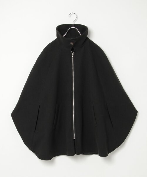 VENCEEXCHANGE（ヴァンスエクスチェンジ）の「フェイクウールポンチョコート（ポンチョ・レディース・ブラウン/ブラック/グレー・FREE）」の14枚目の写真