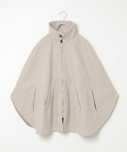 VENCEEXCHANGE（ヴァンスエクスチェンジ）の「フェイクウールポンチョコート（ポンチョ・レディース・ブラウン/ブラック/グレー・FREE）」の15枚目の写真