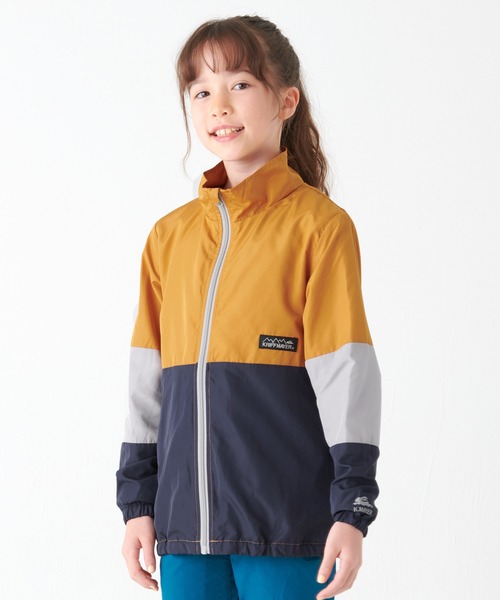 KRIFF MAYER Kid's Collection（クリフメイヤーキッズコレクション）の「バッグタブルジャケット（ナイロンジャケット・キッズ・チャコール/オレンジ/グレー/ブラウン・120/140/160/130/150/170）」の4枚目の写真