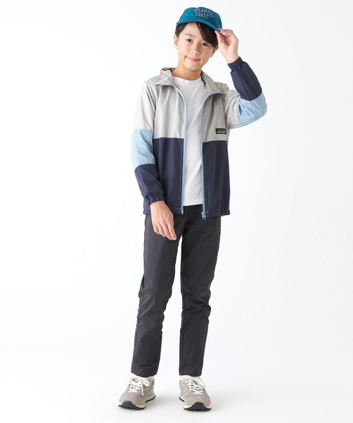 KRIFF MAYER Kid's Collection（クリフメイヤーキッズコレクション）の「バッグタブルジャケット（ナイロンジャケット・キッズ・チャコール/オレンジ/グレー/ブラウン・120/140/160/130/150/170）」の8枚目の写真