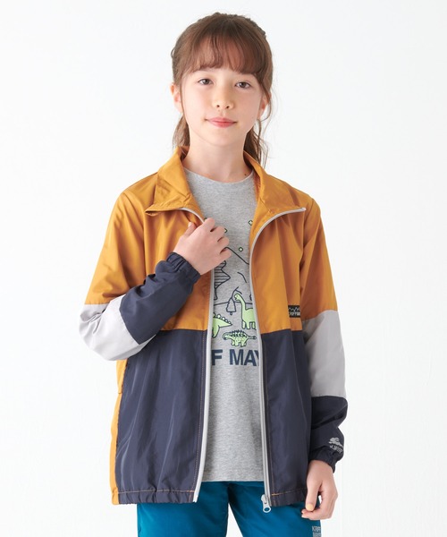 KRIFF MAYER Kid's Collection（クリフメイヤーキッズコレクション）の「バッグタブルジャケット（ナイロンジャケット・キッズ・チャコール/オレンジ/グレー/ブラウン・120/140/160/130/150/170）」の18枚目の写真