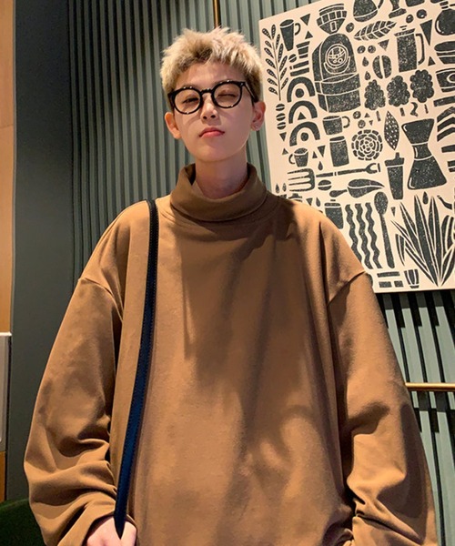 MGV（エムジーヴィー）の「タートルネックロングカットソー（Tシャツ/カットソー・メンズ・ブラック/ホワイト/グレー/アイボリー/ブラウン・X-LARGE/MEDIUM/LARGE）」の13枚目の写真
