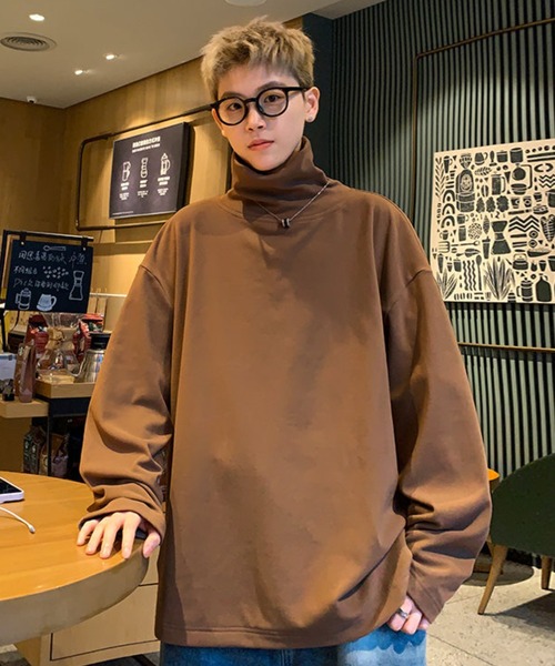 MGV（エムジーヴィー）の「タートルネックロングカットソー（Tシャツ/カットソー・メンズ・ブラック/ホワイト/グレー/アイボリー/ブラウン・X-LARGE/MEDIUM/LARGE）」の14枚目の写真