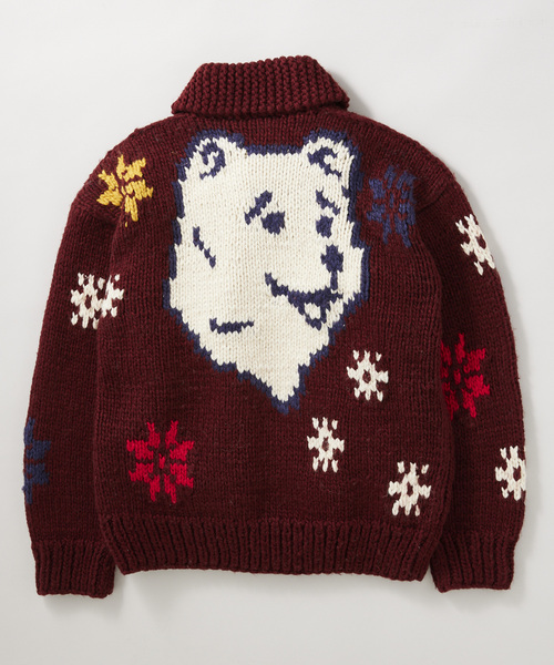 JOURNAL STANDARD relume（ジャーナルスタンダード　レリューム）の「【FROSTPROOF / フロストプルーフ】別注 POLAR BEAR  カーディガン（カーディガン/ボレロ・メンズ・ボルドー/アイボリー・MEDIUM/LARGE）」の17枚目の写真