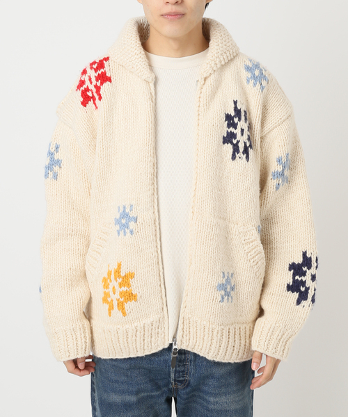 JOURNAL STANDARD relume（ジャーナルスタンダード　レリューム）の「【FROSTPROOF / フロストプルーフ】別注 POLAR BEAR  カーディガン（カーディガン/ボレロ・メンズ・ボルドー/アイボリー・MEDIUM/LARGE）」の19枚目の写真