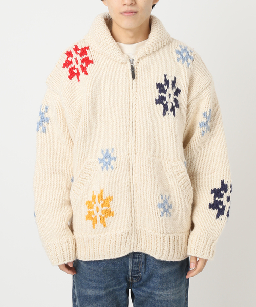 JOURNAL STANDARD relume（ジャーナルスタンダード　レリューム）の「【FROSTPROOF / フロストプルーフ】別注 POLAR BEAR  カーディガン（カーディガン/ボレロ・メンズ・ボルドー/アイボリー・MEDIUM/LARGE）」の20枚目の写真