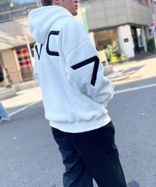 RVCA(ルーカ)の「RVCA メンズ 【AZUL】 RVCA×AZUL FAKE RVCA ZIP HOODIE パーカー【2023年秋冬モデル】/ルーカ×AZULコラボデザインバッグビッグプリントボラジップアップフーディ(パーカー・メンズ・ブラック/ホワイト・FREE)」の10枚目の写真