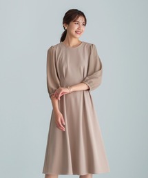 Emilyan | 洗えて動けるワーママワンピ【手洗いできるハイストレッチジョーゼット】美フレアワンピース(ワンピース)