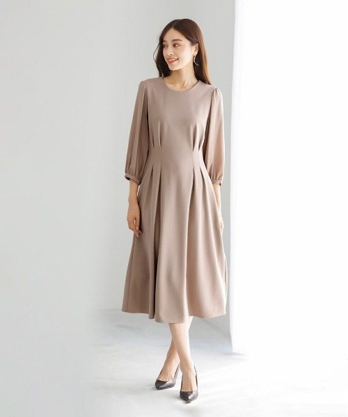 洗えて動けるワーママワンピ【手洗いできるハイストレッチジョーゼット